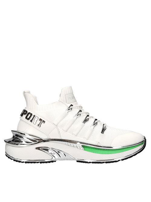 Sneakers in ecopelle e tessuto PLEIN SPORT | PADS USC0579 STE003NBIANCO-ARGENTO